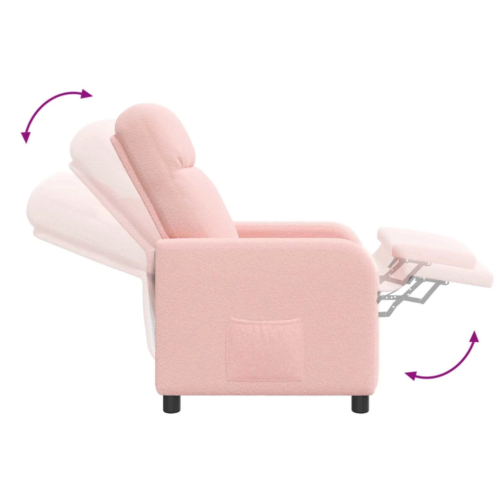 Divano Sedia-Poltrona Massaggiante Rosa Boucl¨¦