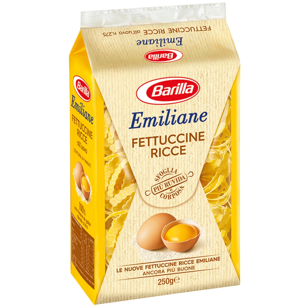 Barilla emiliane fettuccine ricce all'uovo 250 grammi