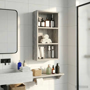 Armadio da bagno a muro Sonoma grigia 30 x 16 x 62,5 cm 889340