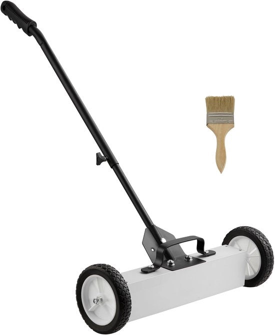 Pulitore a Secchezza Magnetico per Giardino, 20 Kg, Rotante, in Acciaio Inox, Rettangolare e Quadrato - Materiale Rame, Rosso
