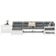 Set Divani da Giardino 7 pz Bianco in Legno Massello di Pinocod mxl 93002
