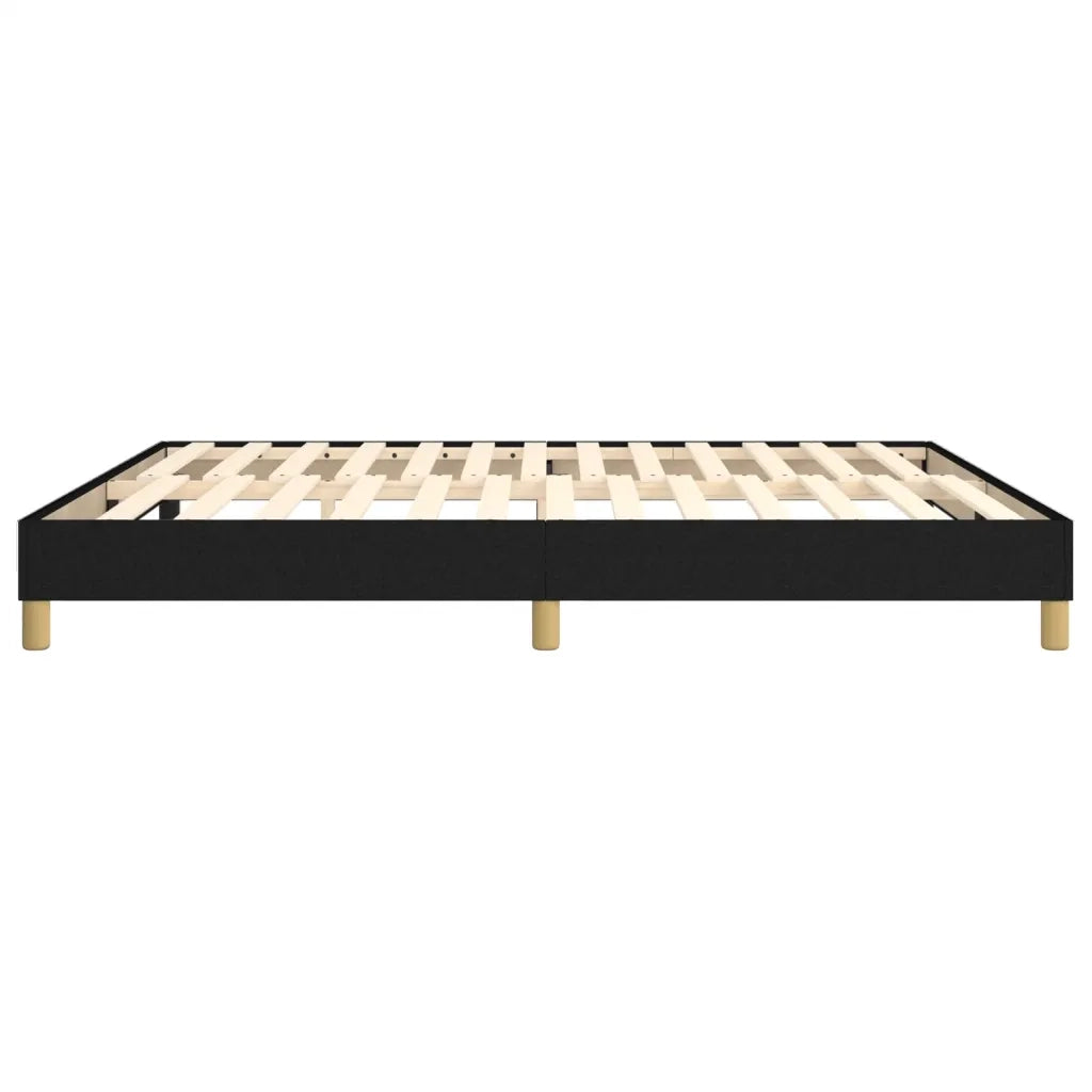 Struttura Letto a Rete a Molle-Giroletto Nero 180x200 cm in Tessuto 506620