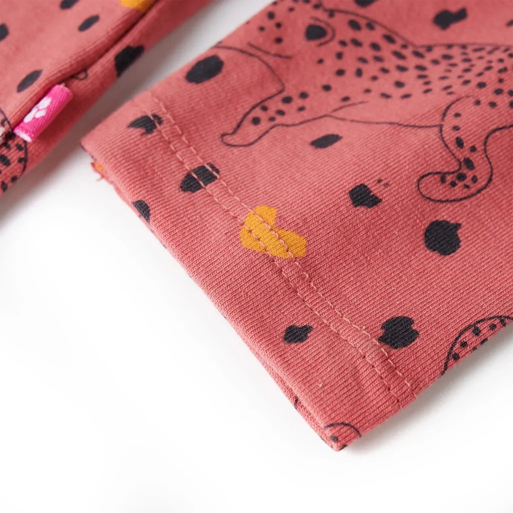 Pigiama da Bambina a Maniche Lunghe Rosa Antico 116 CFW1344217