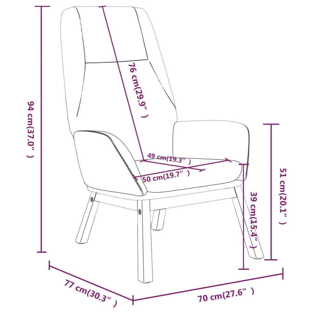 Sedia Relax Blu in Tessuto 341387