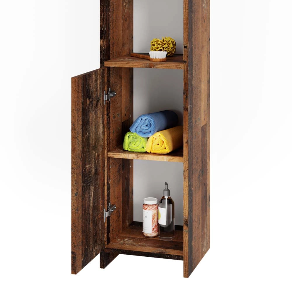 Vicco Set mobili bagno Rovere rustico 4 parti