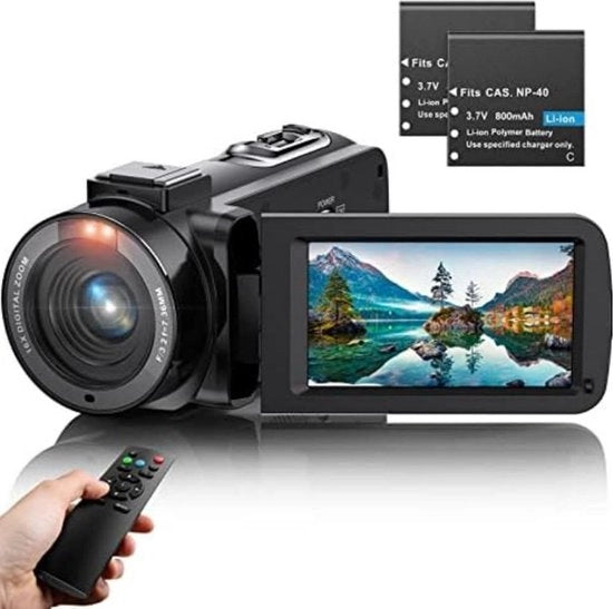 Camera da Vlog per Principianti - Camera da Vlog con Display - Camera da Vlog con Schermo Girevole