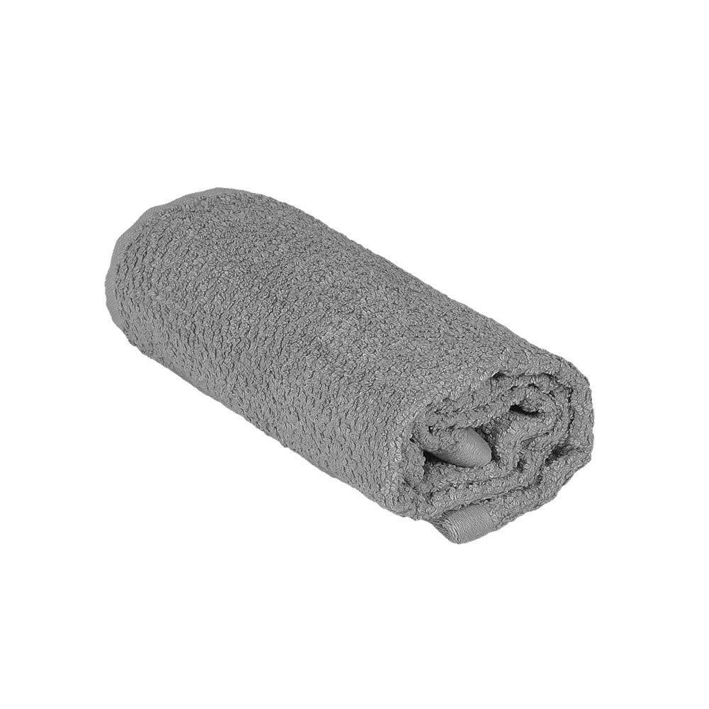 Asciugamani ospite per bagno 55x100 cm grigio in cotone 100%