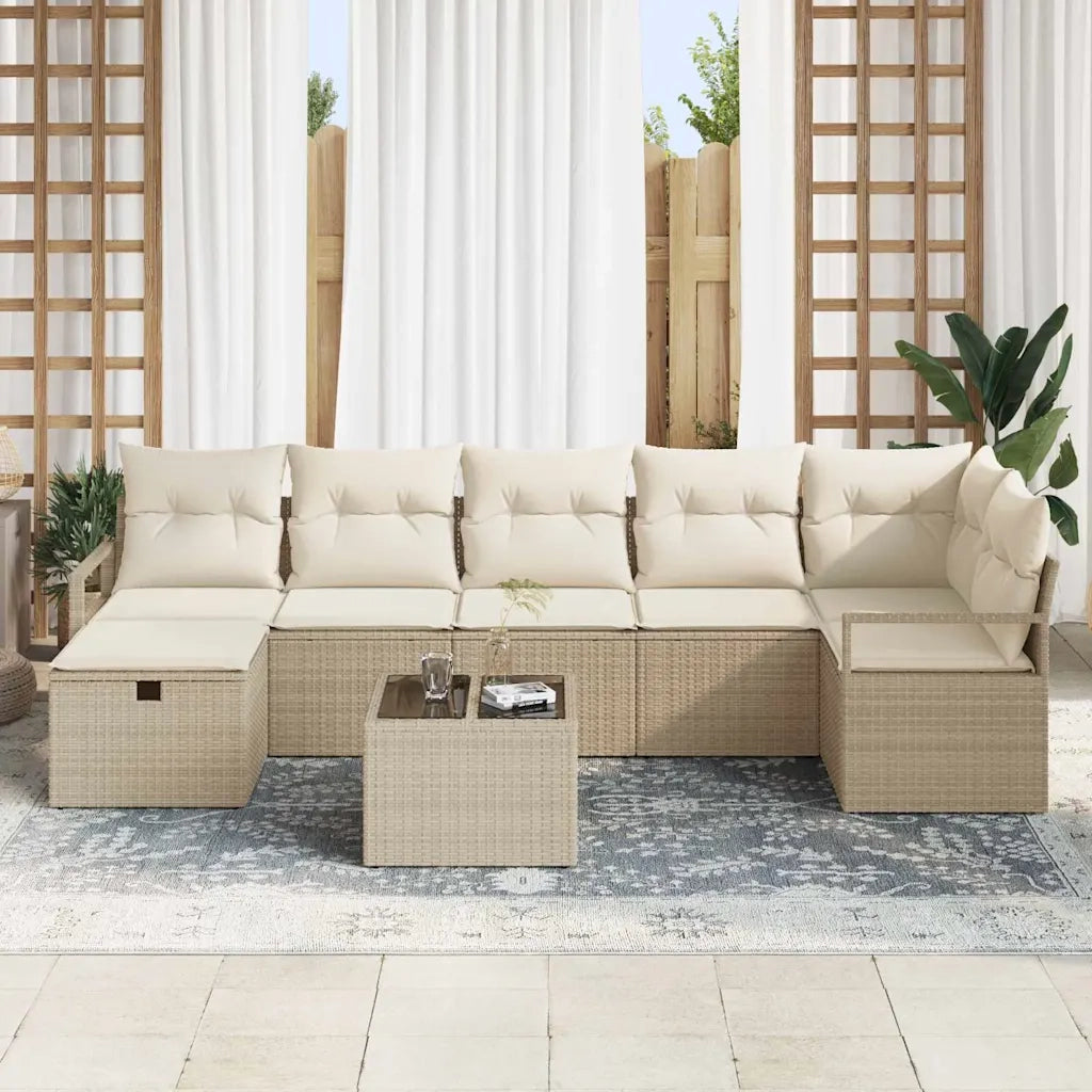 Set di divani con cuscino 4 pcs polyrattan 3360542