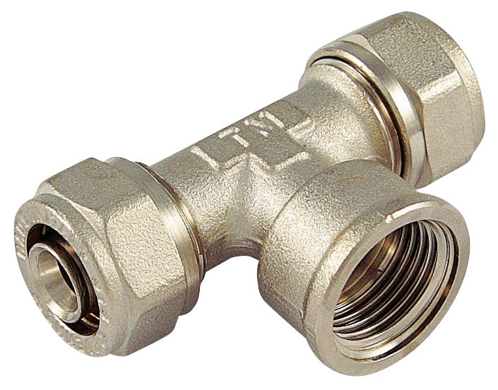 Tiemme RACCORDO PER TUBO MULTISTRATO a T femmina mis. 16x1/2x16 5.00 pz