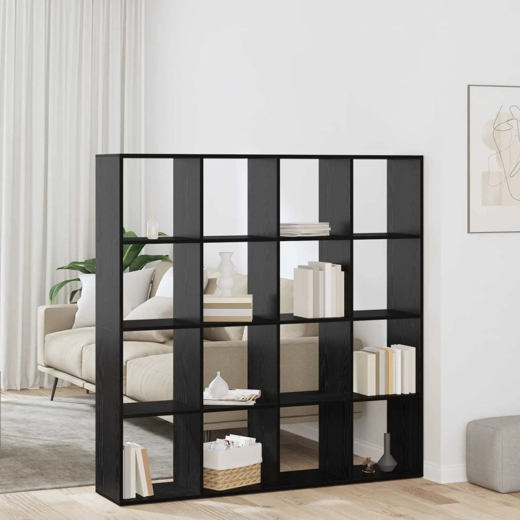 Armadio per Libri Rovere Nero 137,5 x 29 x 137,5 cm 3388357