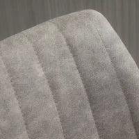 Set 2 Sgabelli da Bar con Schienale, Poggiapiedi e Altezza Regolabile Stile Industriale, Grigio