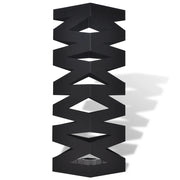 Portaombrelli Bastoni Passeggio Quadrato Acciaio 48,5 cm Nero 242469
