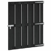 Cancello da giardino 100 x 112 cm WPC e Alluminio Nero 42039044