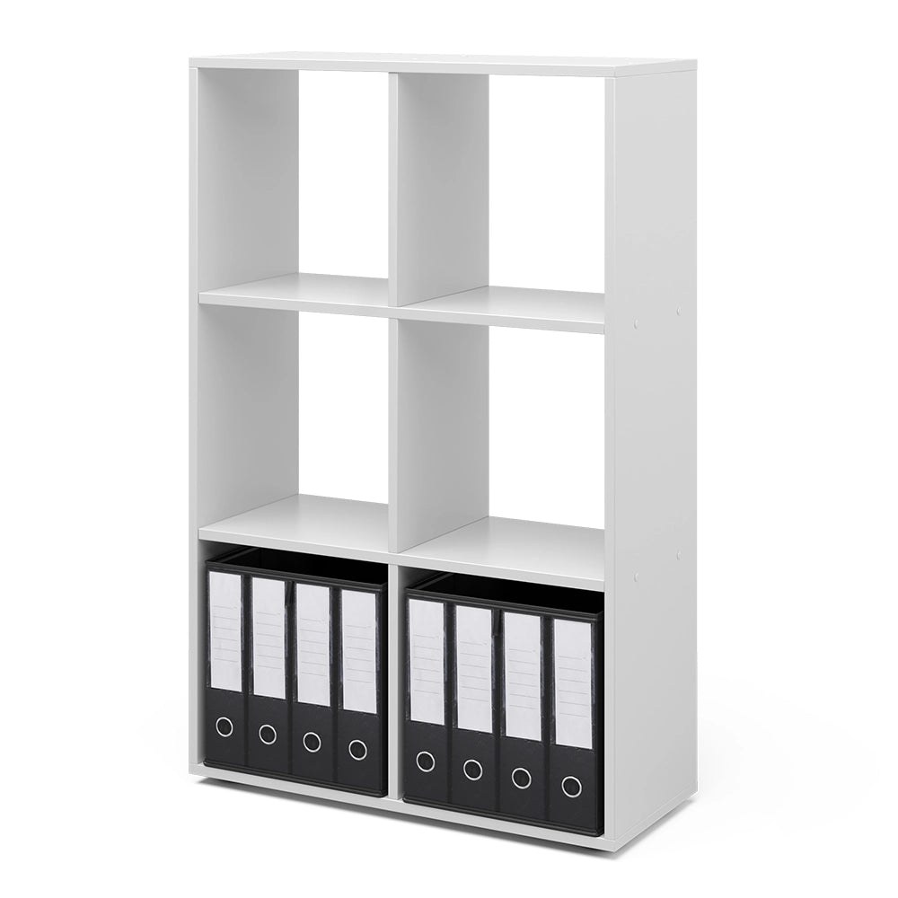 Vicco Scaffale Bianco 72 x 107.8 cm con 2 scatole pieghevoli
