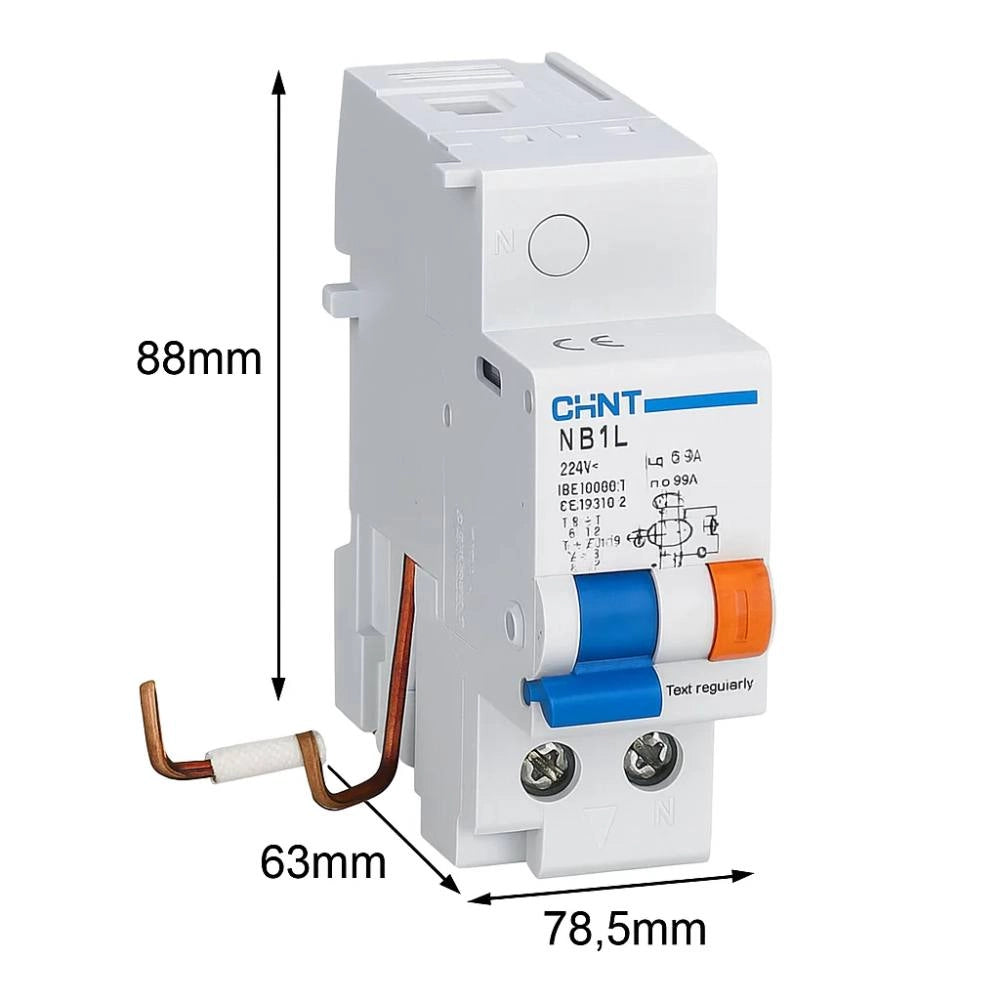 Chint blocco differenziale accoppiabile 2p serie nb1l-40 fino a 40a 300ma *** tipo di differenziale tipo ac, confezio...