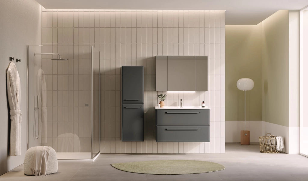 Mobile lavabo "Nuvola 100 v2" - 100 x 50 x 62 cm - Antracite