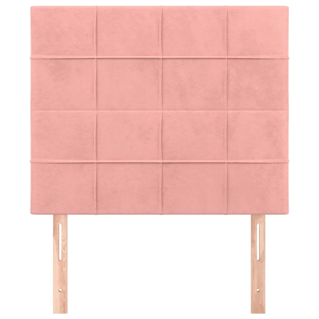 Testiera | Testata Rosa 90x5x118/128 cm Velluto