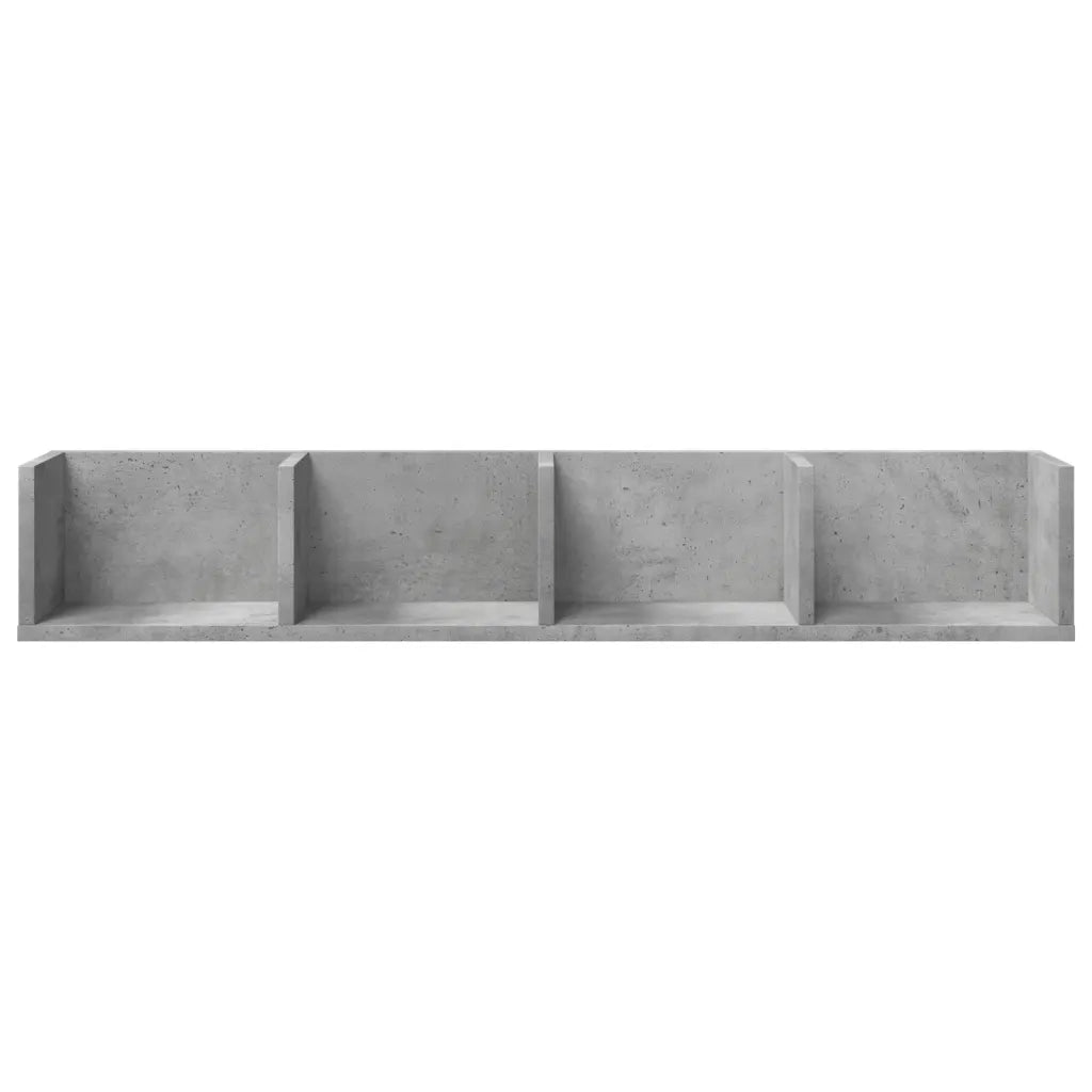 Mobili Parete 2 pz Grigio Cemento 99x18x16,5 cm in Multistrato 840450
