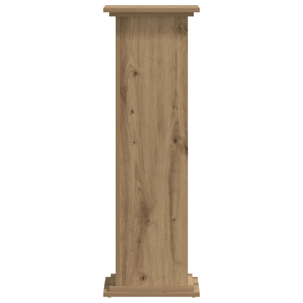 Supporto per Piante Rovere Artigianale 33x33x100 cm Truciolato