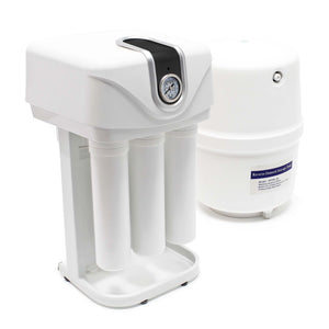 Naturewater Impianto osmosi inversa, filtrazione a 5 stadi 180 litri/g con pompa alloggiamento antipolvere e manometro