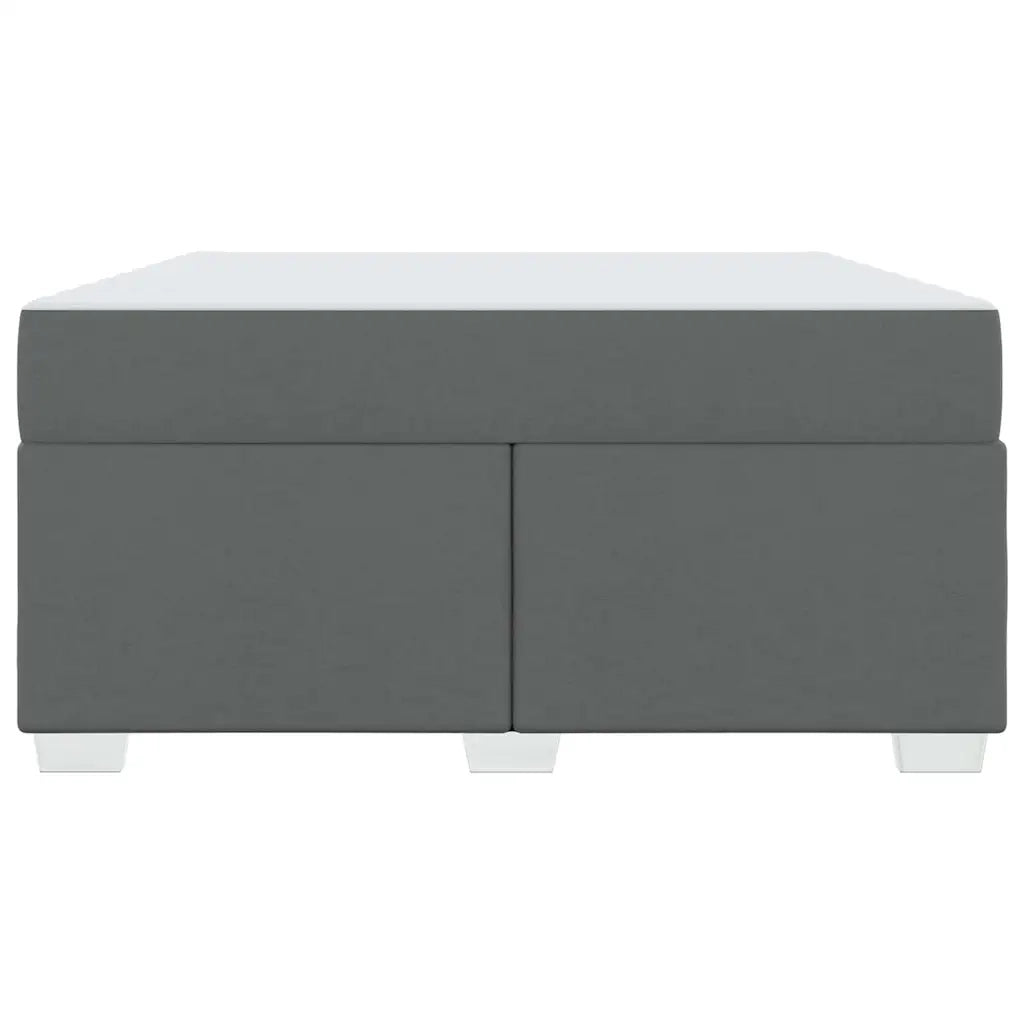 Struttura del letto Grigio scuro 140 x 200 cm Tessuto