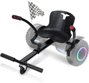 Hoverkart compatibile con hoverboard - compatibile con hoverboard da 6.5, 8.5 e 10 pollici - sedile scooter - hoverkart in espansione - nero