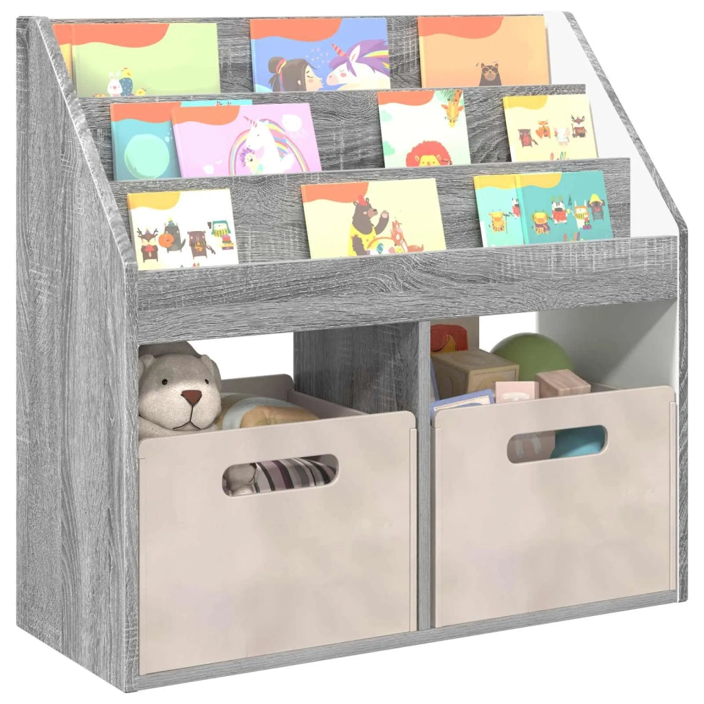 Libreria per Bambini Grigio Sonoma 72,5 x 29,5 x 69 cm