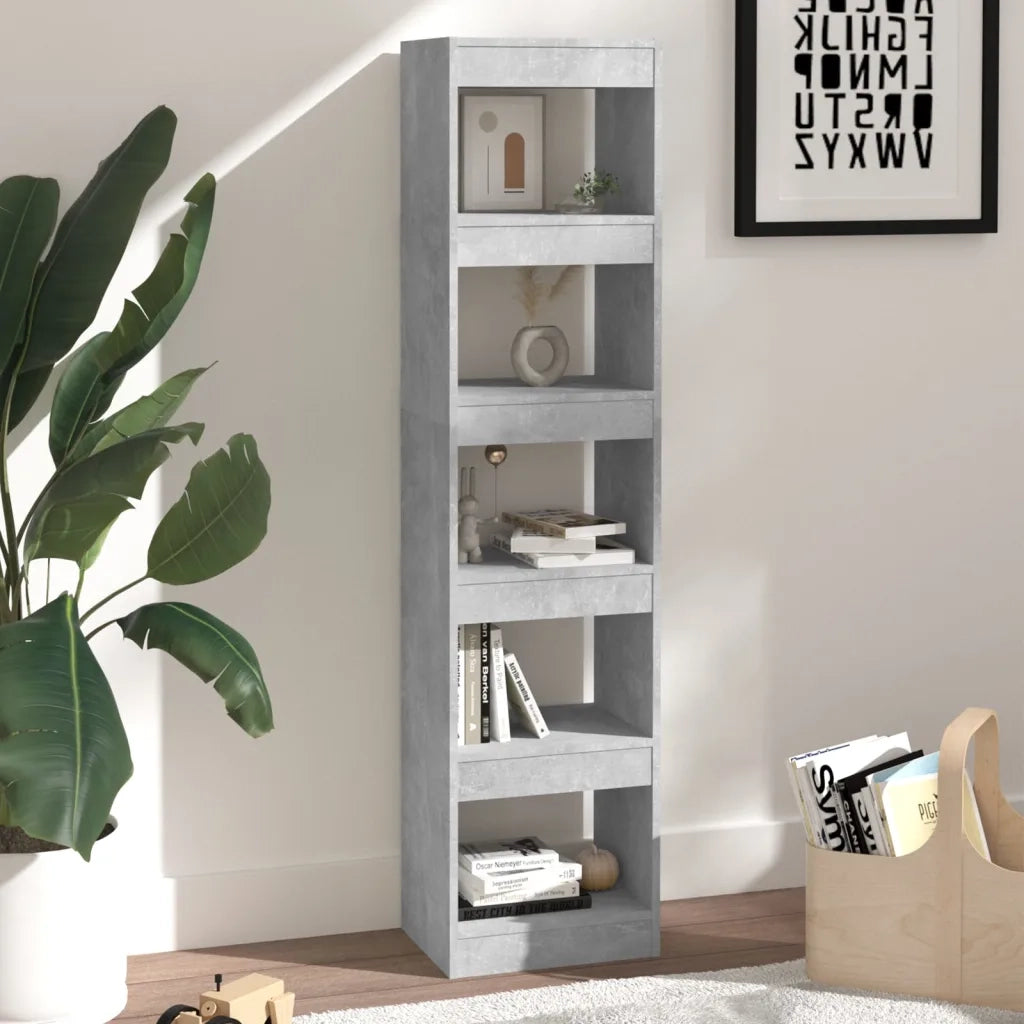 Libreria/Divisorio Grigio Cemento 40x30x166 cm 811632