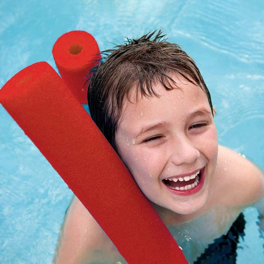 Trade Shop - Tubo Galleggiante Per Piscina ø 6x150 Cm Rosso Per Esercizi Giochi Acqua 062899r -
