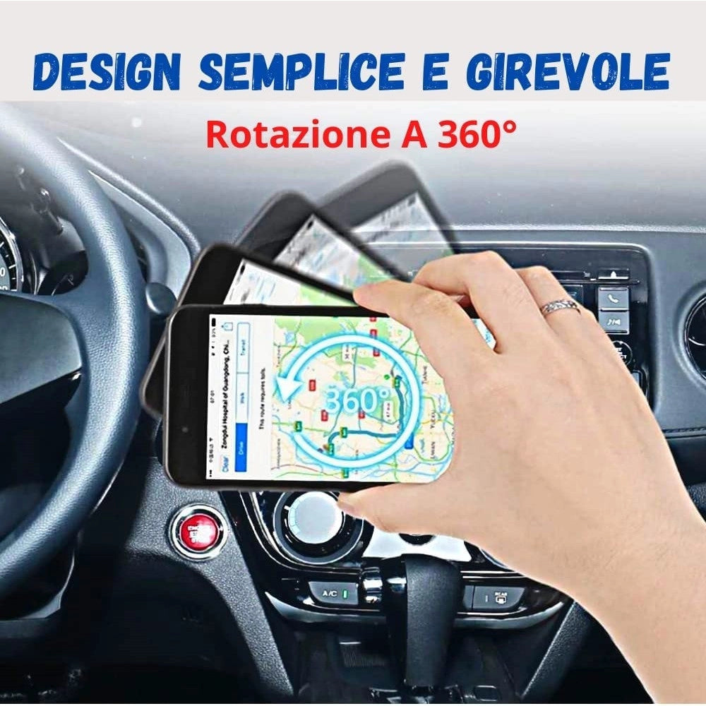 Trade Shop - Supporto Porta Cellulare Auto Magnetico Universale Magnete Calamita Smartphone -