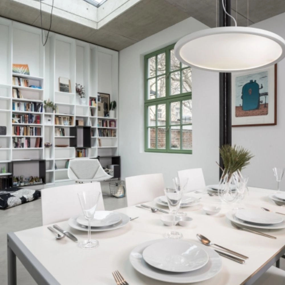 Lampada Lampadario MONETA  a sospensione bianco 230V LED 36W 3000K