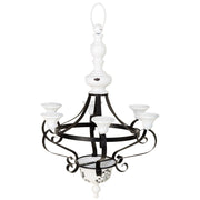 Portacandele in metallo nero 52,07x45,72x67,31/74,93h cm