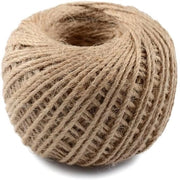 Tessuto di Juta Naturale 100 Metri 3mm - 3 Fili Tessuto per Pacchetti di Regalo, Giardinaggio e Progetti Creativi