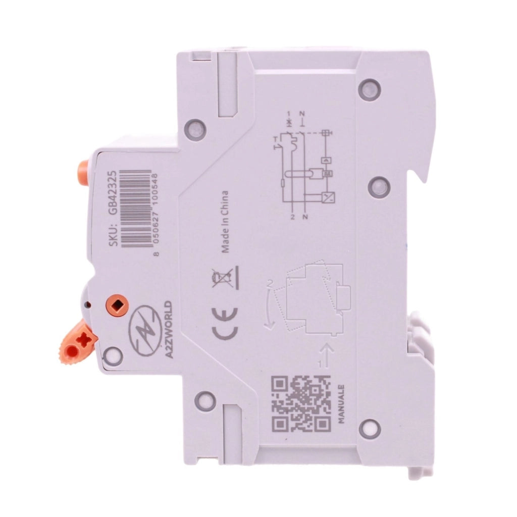 RCBO Interruttore Magnetotermico Differenziale Tipo B Curva C 1P+N 2M 6000A 30mA AC 230V IP20 Disponibili 16A 20A 25A 32A 40A (C25A)