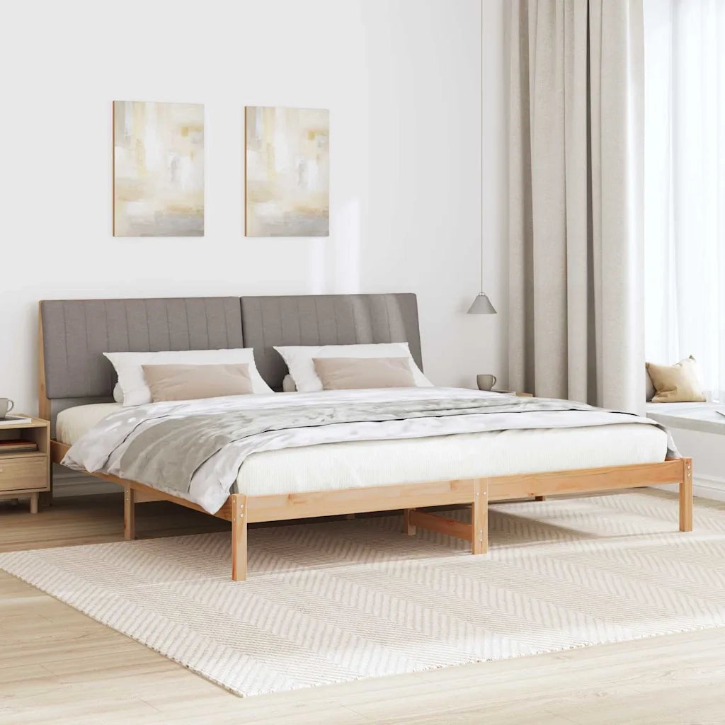 Struttura del letto Marrone 200 x 200 cm Pino massello 3394401