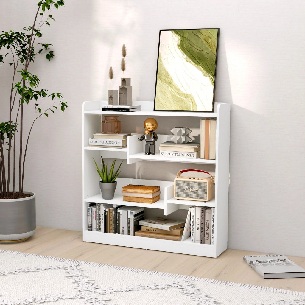 Libreria scaffale mobile ¨C Minimal ¨C Bianco 90x24x91 cm