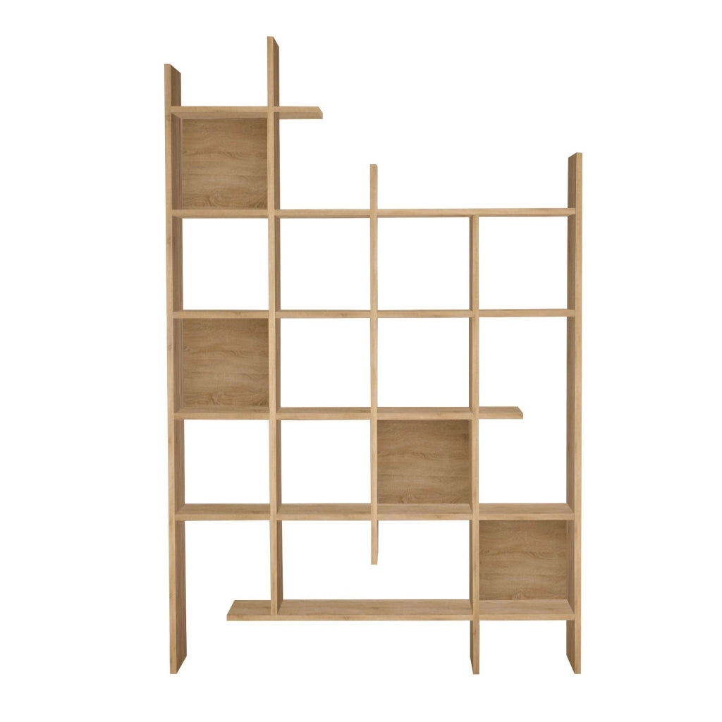 Libreria in legno "Manco" - 122 x 25 x 188 cm - Rovere