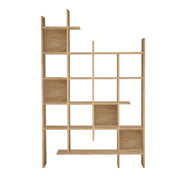 Libreria in legno "Manco" - 122 x 25 x 188 cm - Rovere