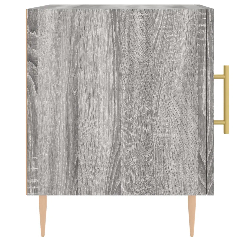 Comodino Grigio Sonoma 40x40x50 cm in Legno Multistrato 827544