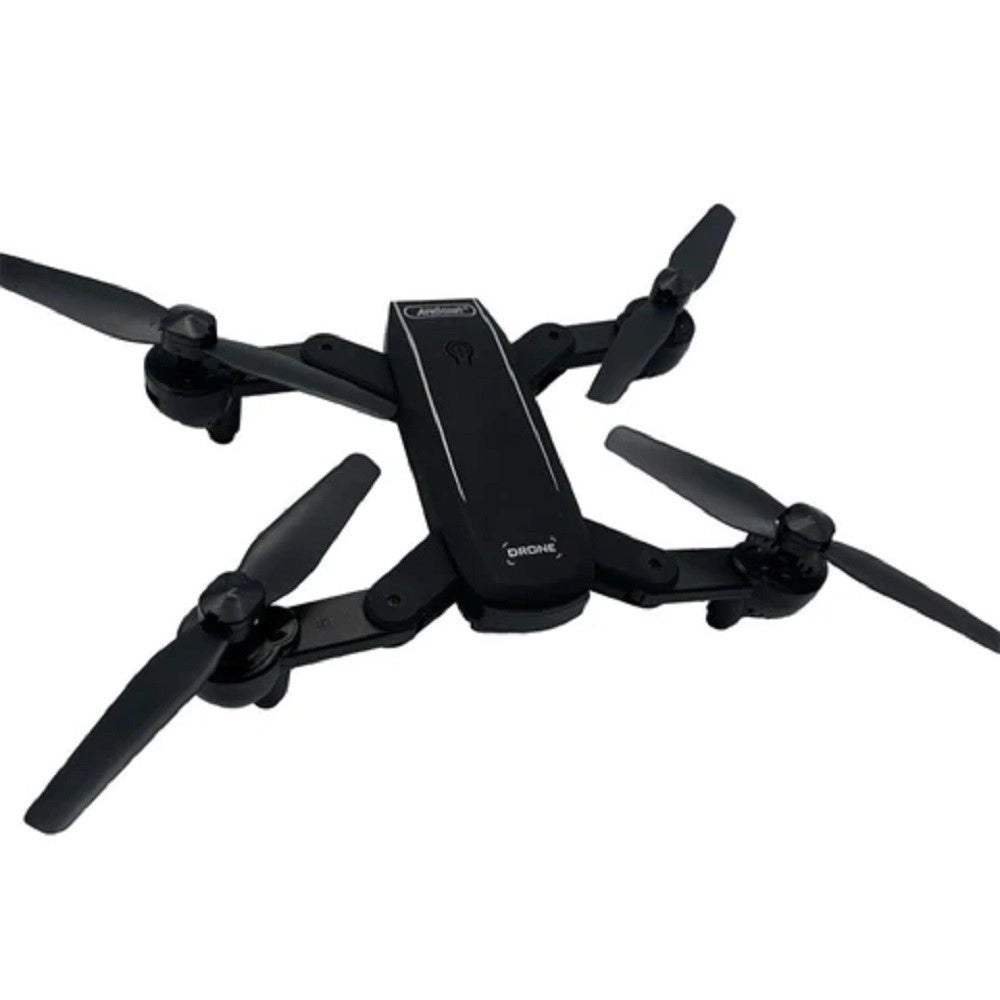 Trade Shop - Drone Wifi 2,4 Ghz Fpv Pieghevole Sky69 Con Fotocamera 720p Lama Ventola A Led -