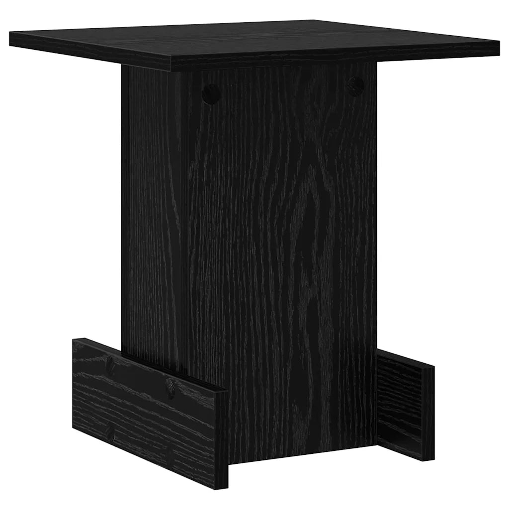 Tavolino Rovere Nero 35,5 x 35 x 40 cm Legno ingegnerizzato 891209