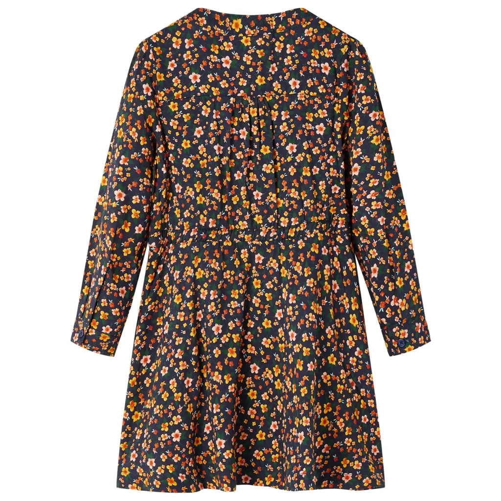 Abito da Bambina a Maniche Lunghe Blu Marino 92 CFW3079035