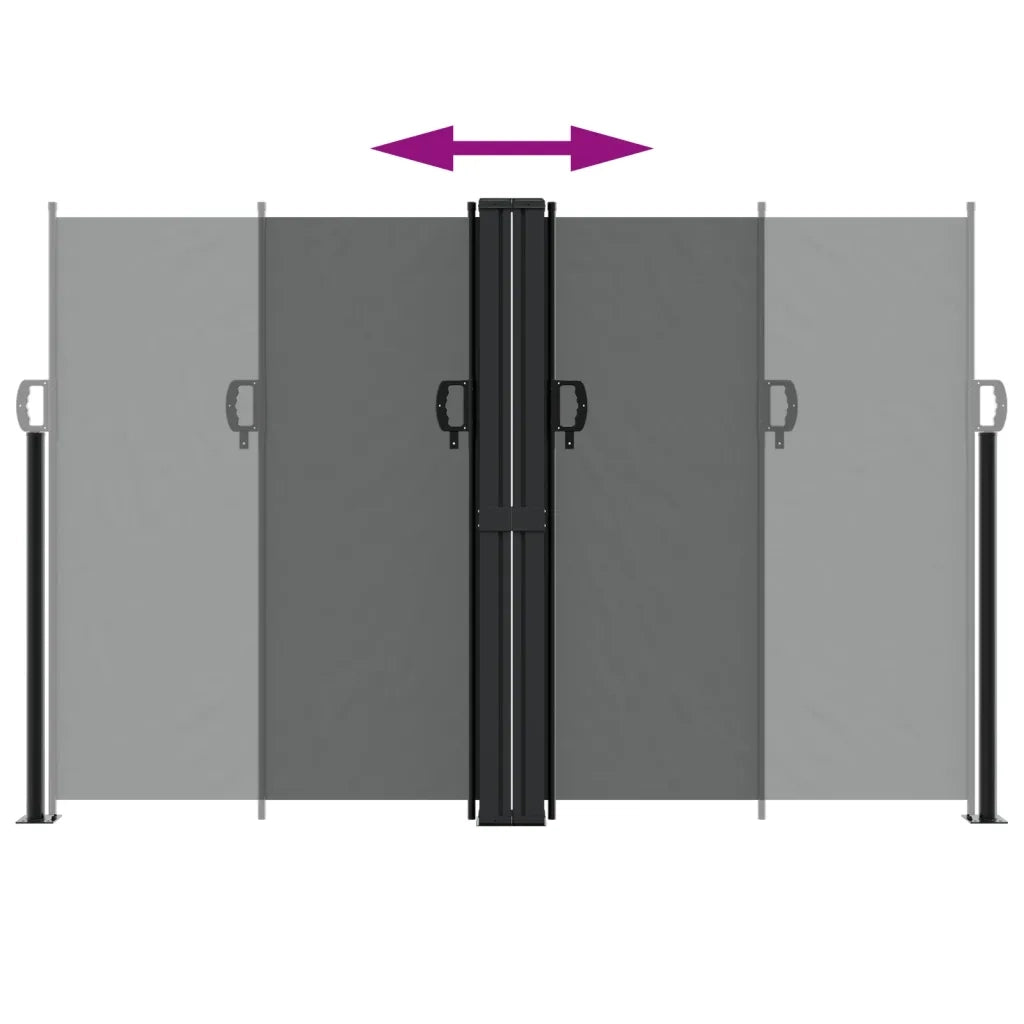Tenda da Sole Laterale Retrattile-Tenda parasole per balcone Antracite 160x1200 cm 550224