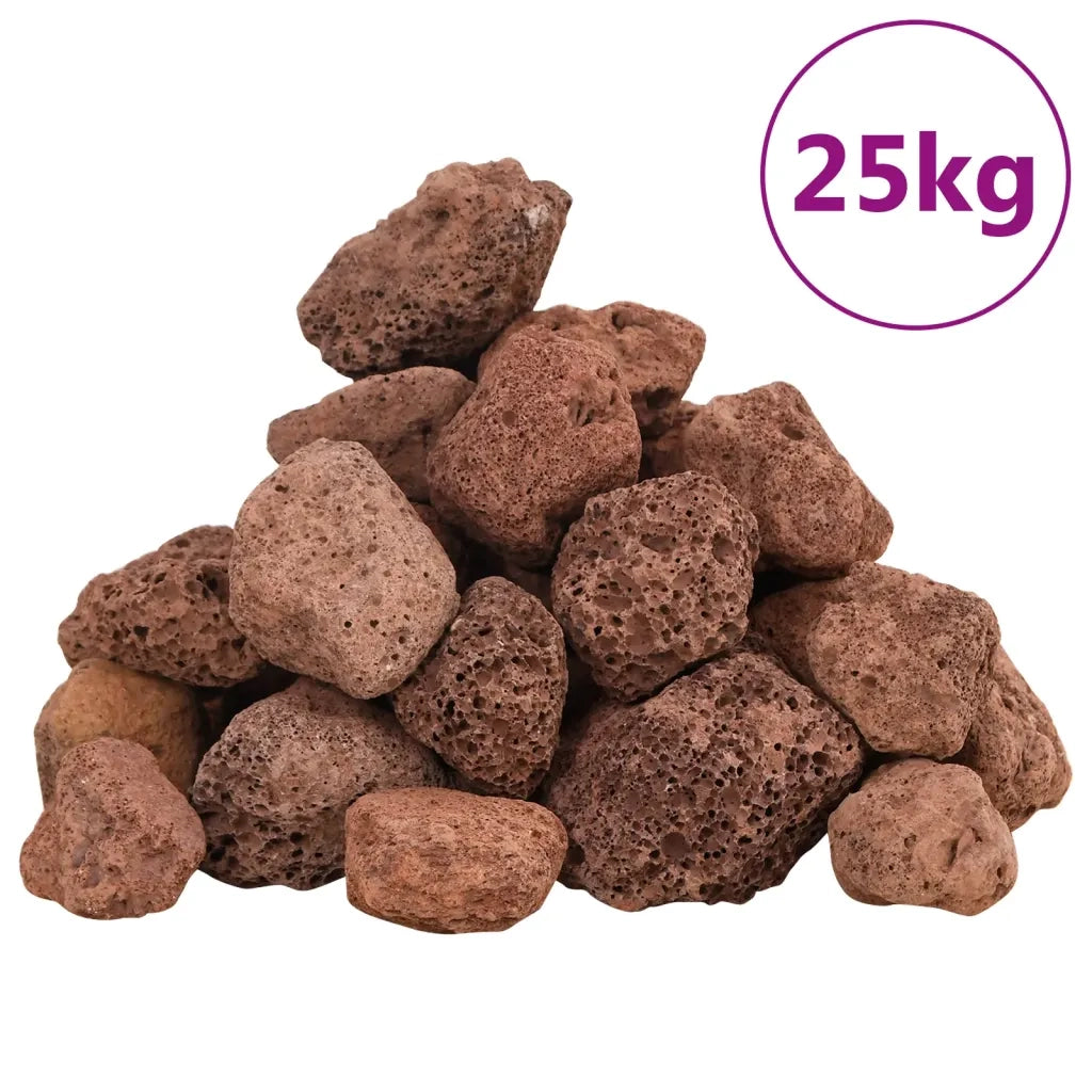Rocce Vulcaniche 25 kg Rosse 3-5 cm CFW9632873