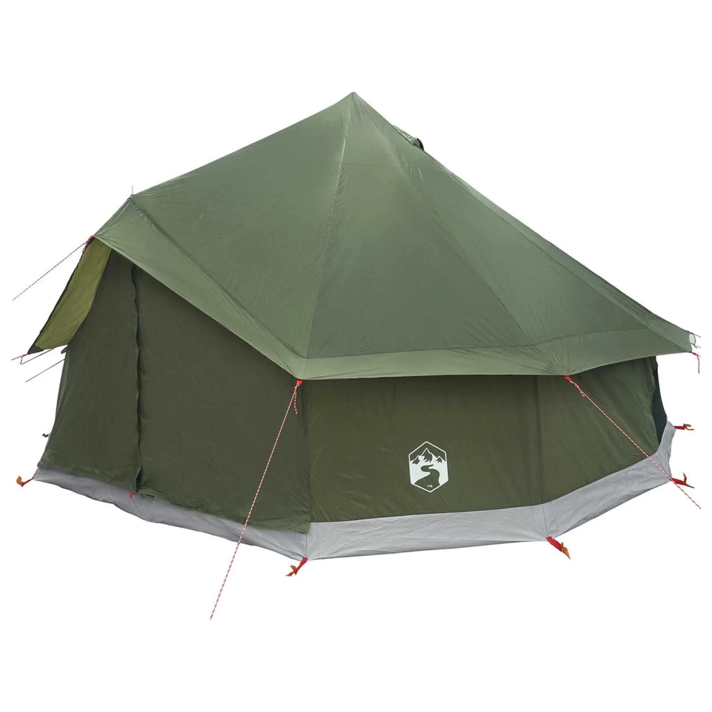 Tenda Tipi Verde Oliva 400 x 400 x 250 cm Poliestere e Acciaio 42029028