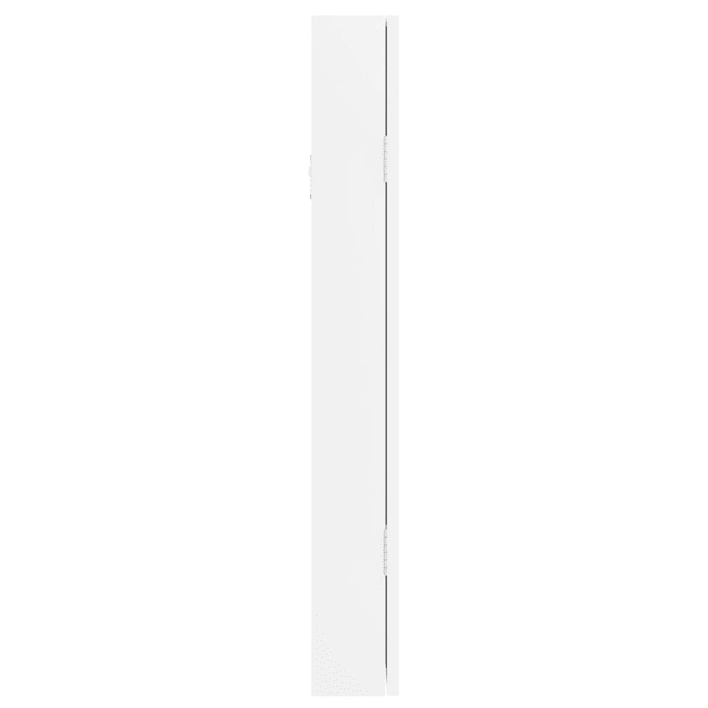 Armadio Portagioie con Specchio a Muro Bianco 30x8,5x67 cm CFW4772516