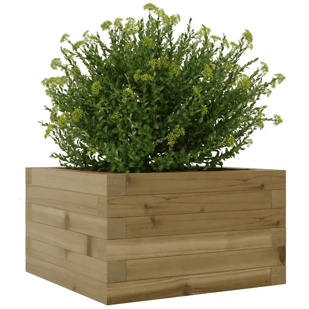 Fioriera da Giardino 40x40x23 cm in Legno di Pino Impregnato 847182