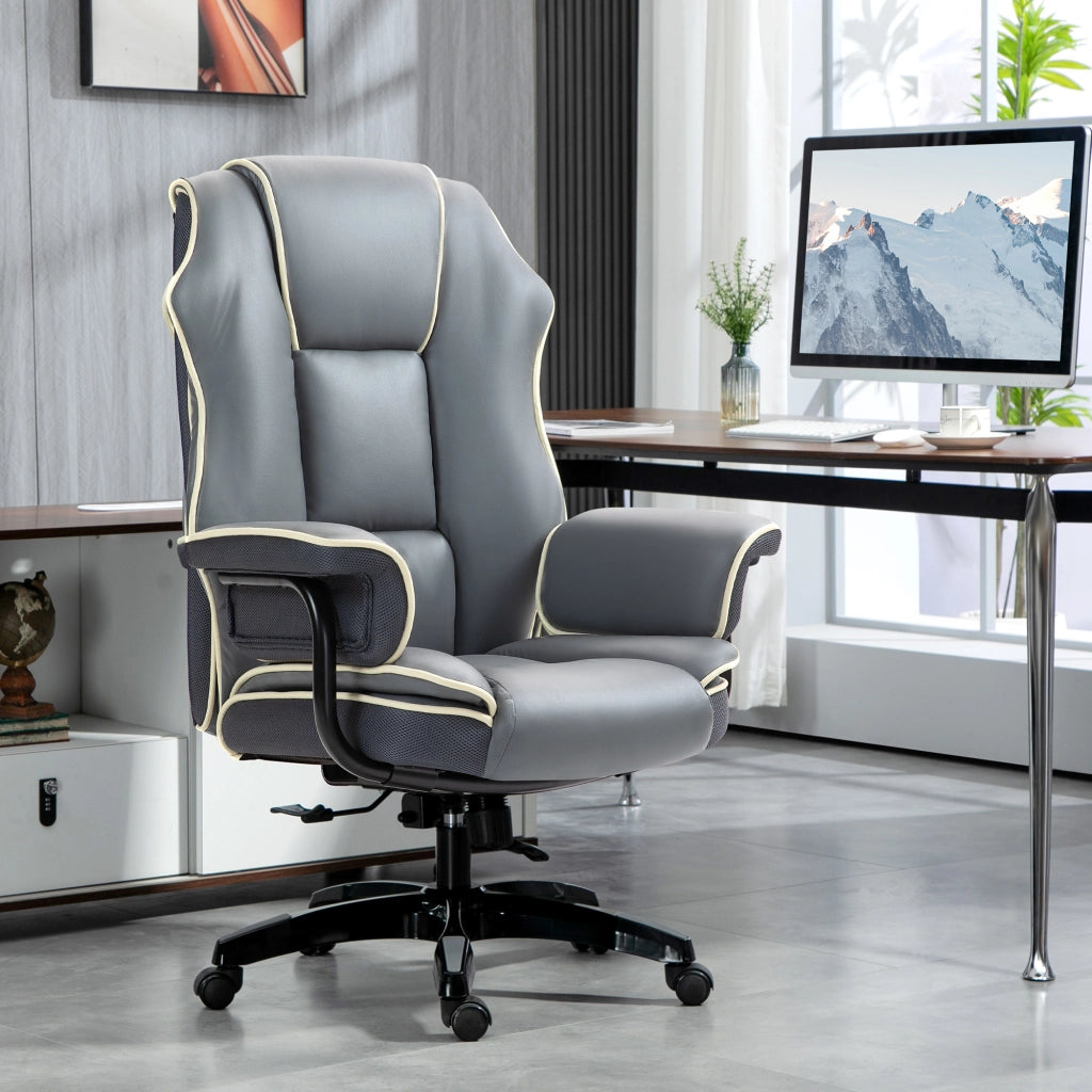 Sedia da Ufficio Gamer Ergonomica ¨C zephmum ¨C Regolabile in Altezza Schienale Inclinabile