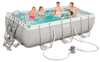 Piscina Fuori Terra Rettangolare 404x201x100cm Bestway Power Steel Frame 56441