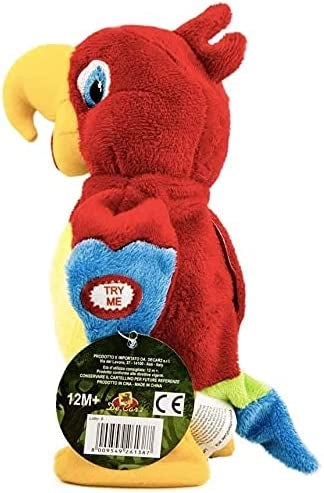 Peluche a Forma di Pappagallo Parlante Ripetizione di tutto quello Che Dici, Carino Creativo Adorabile Parlare Discorsi